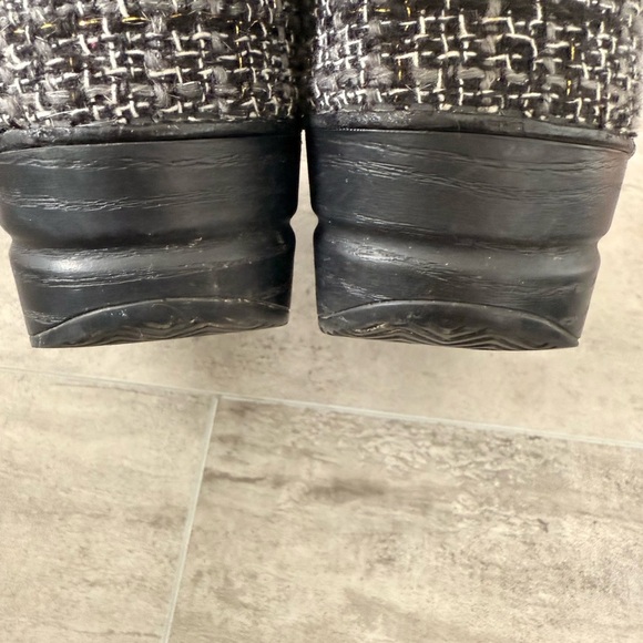 Dansko Vegan Pro Clogs Black Chenille Size 38 US 7.5-8 - Picture 8 of 11